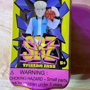 Tristan Basketball Player Figure in Blue, White and Yellow Packaging